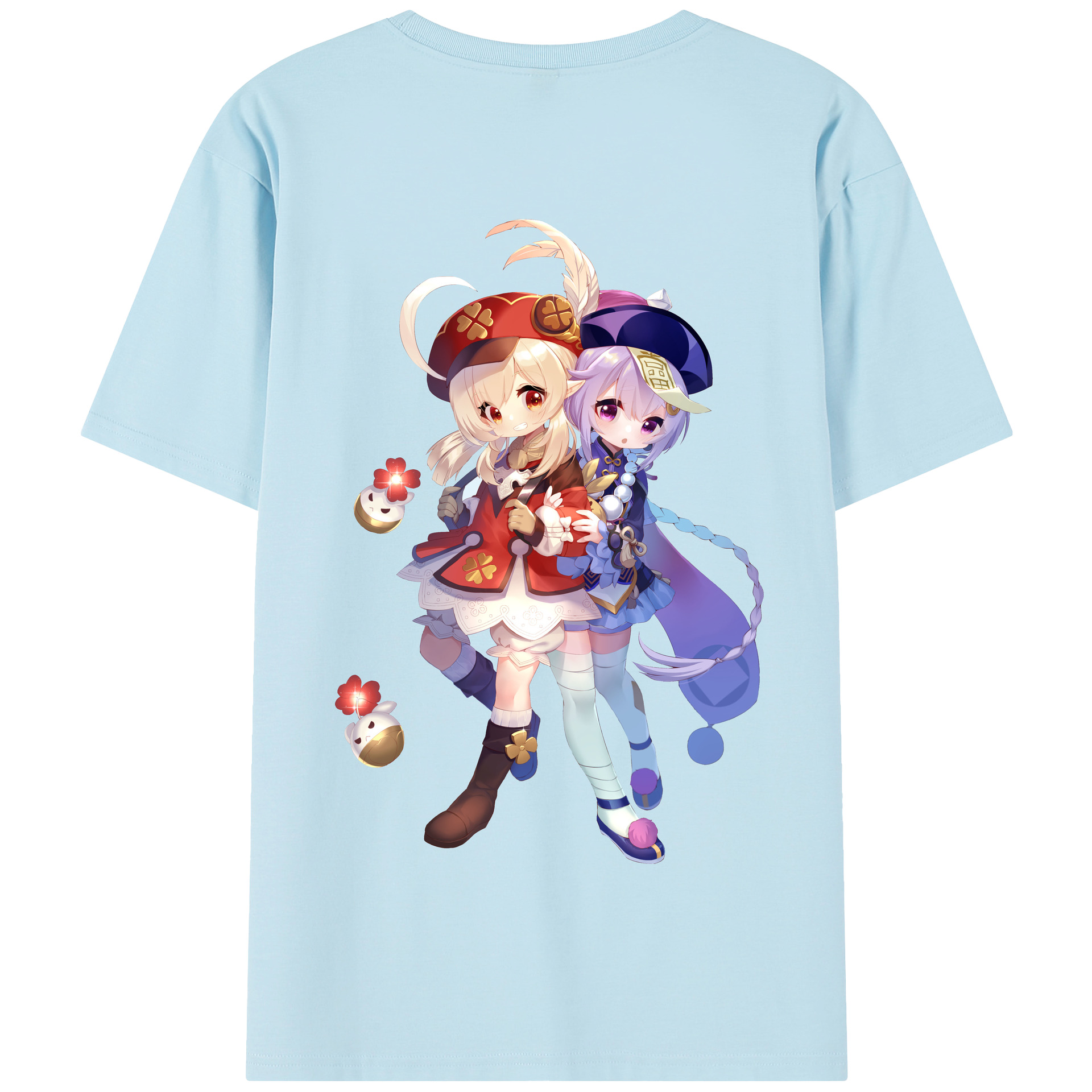 げんし神 七七 なな  genshin Nana 綿100％半袖Tシャツ（背面プリント）